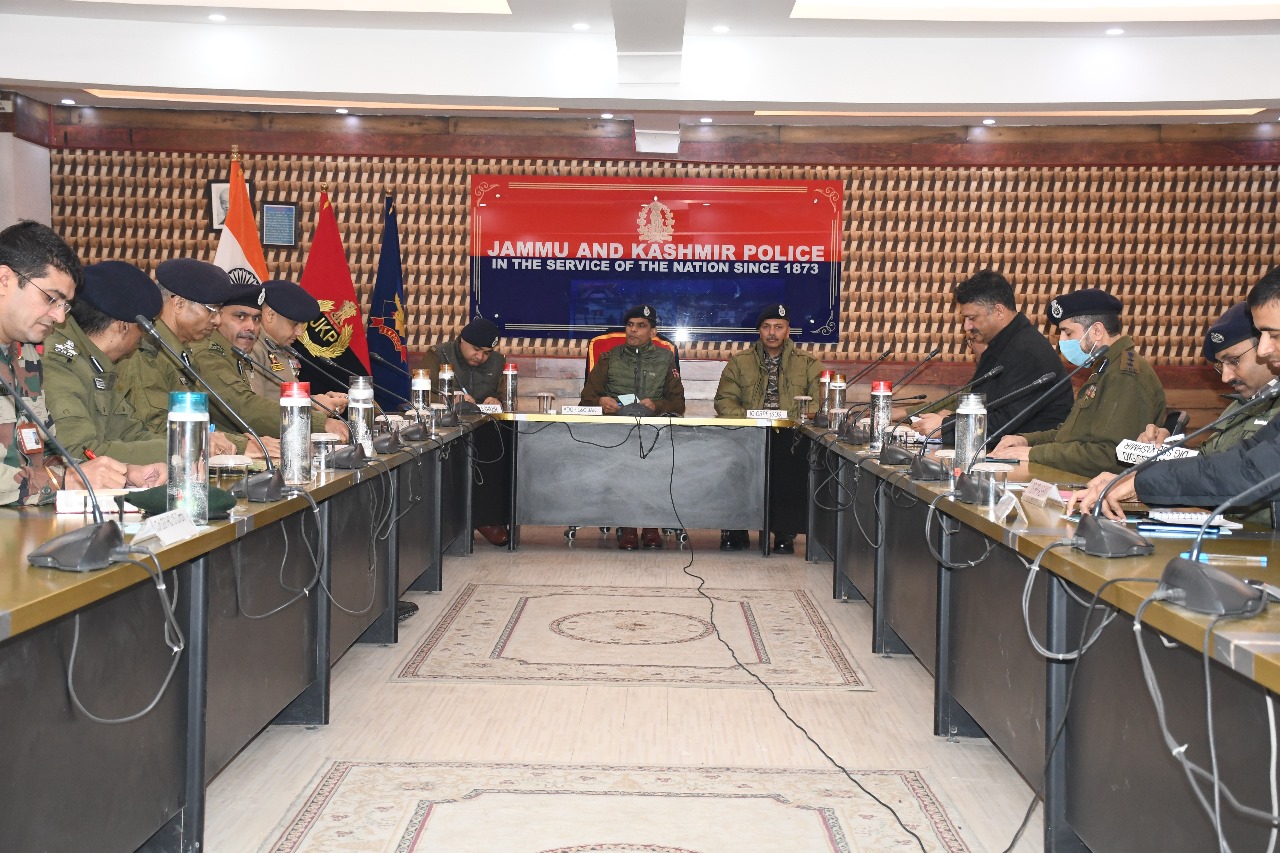 'ADGP Vijay Kumar, chaired a joint security meeting at PCR Kashmir'